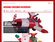 Tablet Screenshot of inflatablechristmasdecorations.net